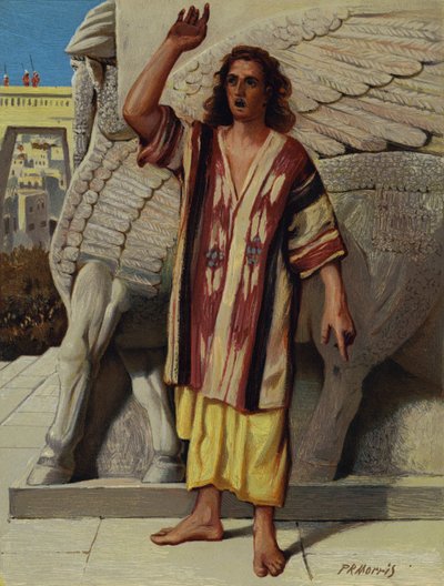 Jonas predikar i Nineve av Philip Richard after Morris